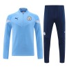 Sudadera De Entrenamiento Manchester City Cremallera de cuarto 2022-23 Azul - Hombre